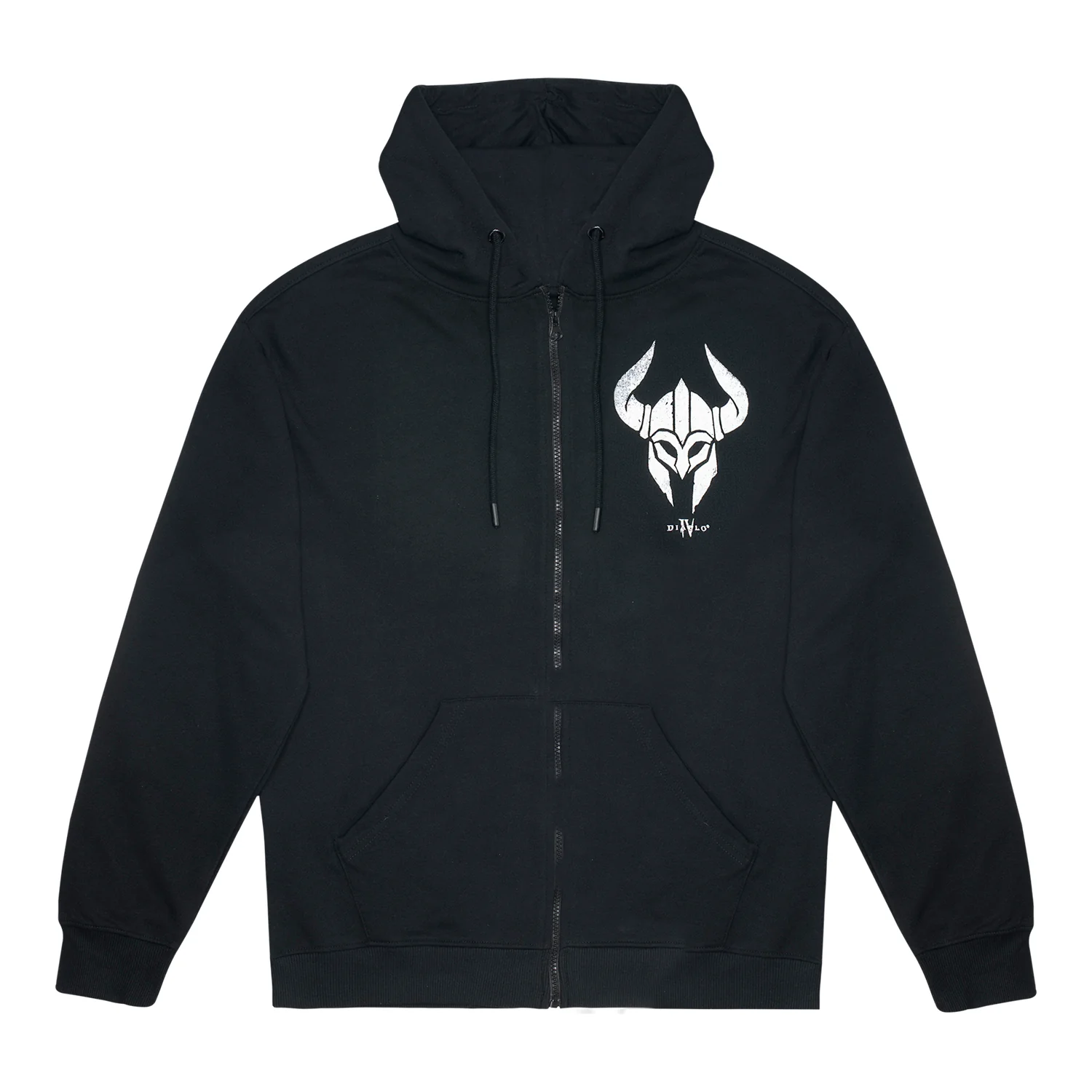 Diablo IV Barbarian Sigil Black Zip-Up Hoodie - Image 2