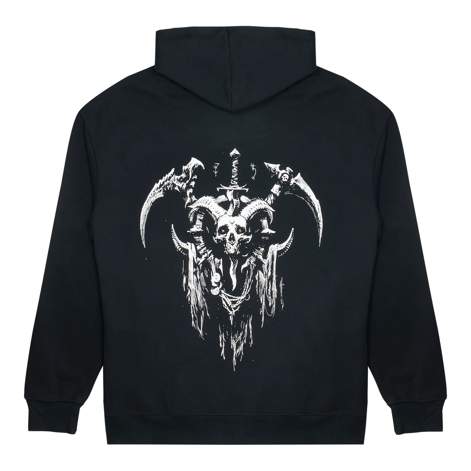 Diablo IV Necromancer Sigil Black Zip-Up Hoodie