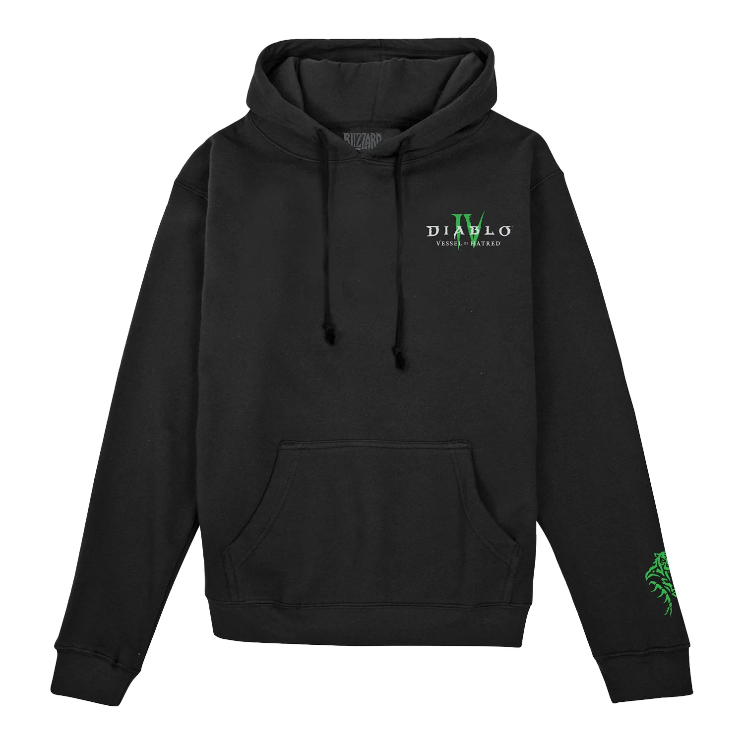 Diablo IV: Vessel of Hatred Glow-in-the-Dark Black Pullover Hoodie - Image 2