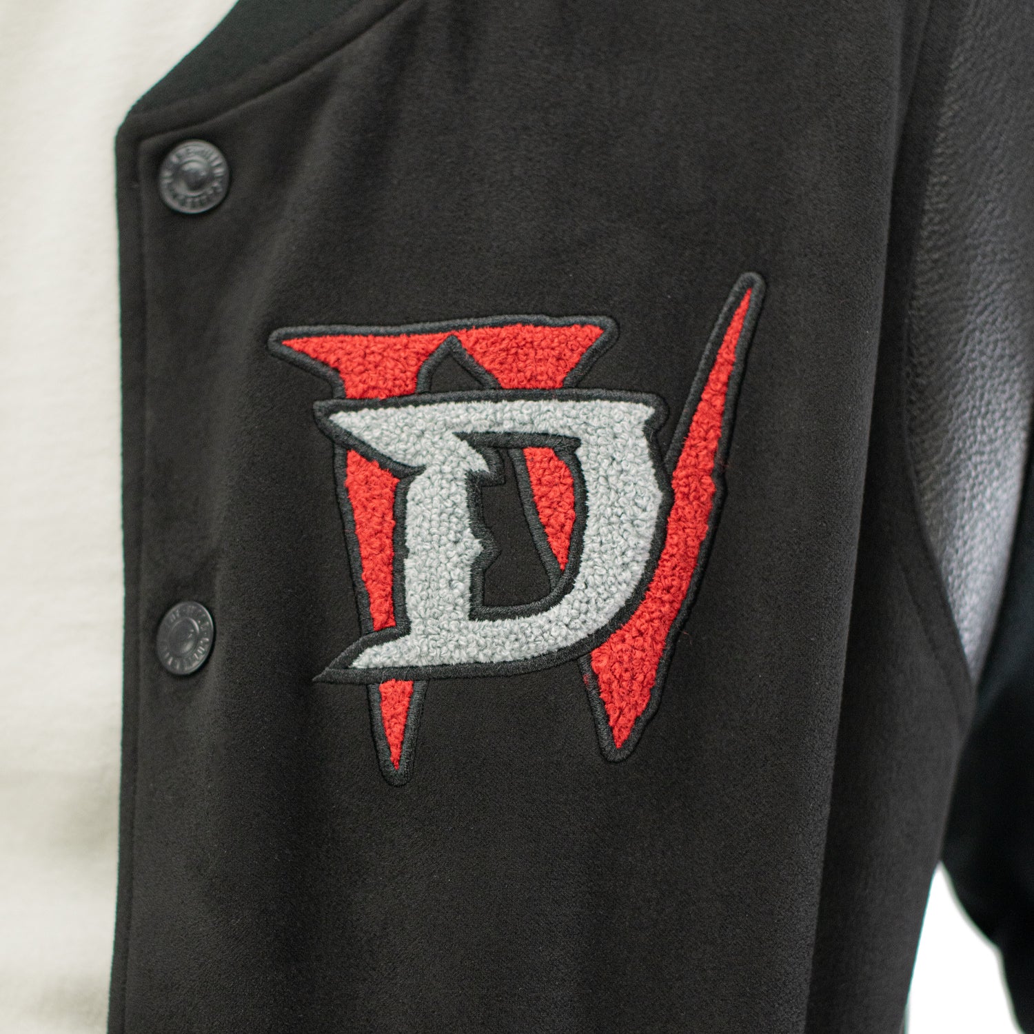 Diablo IV Black Button-Up Bomber Jacket - Image 3
