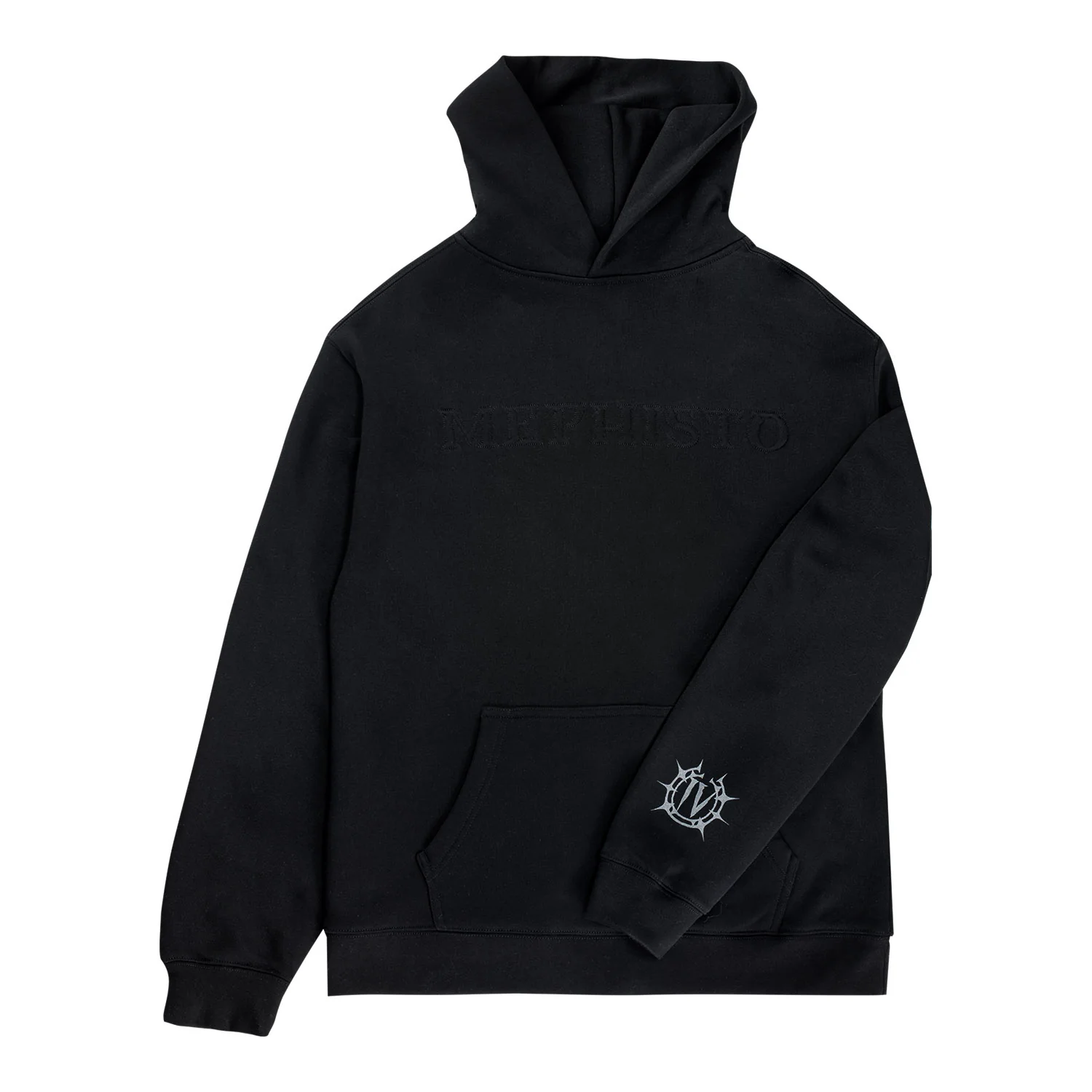 Diablo IV: Lord of Hatred Mephisto Embossed Black Pullover Hoodie - Image 4
