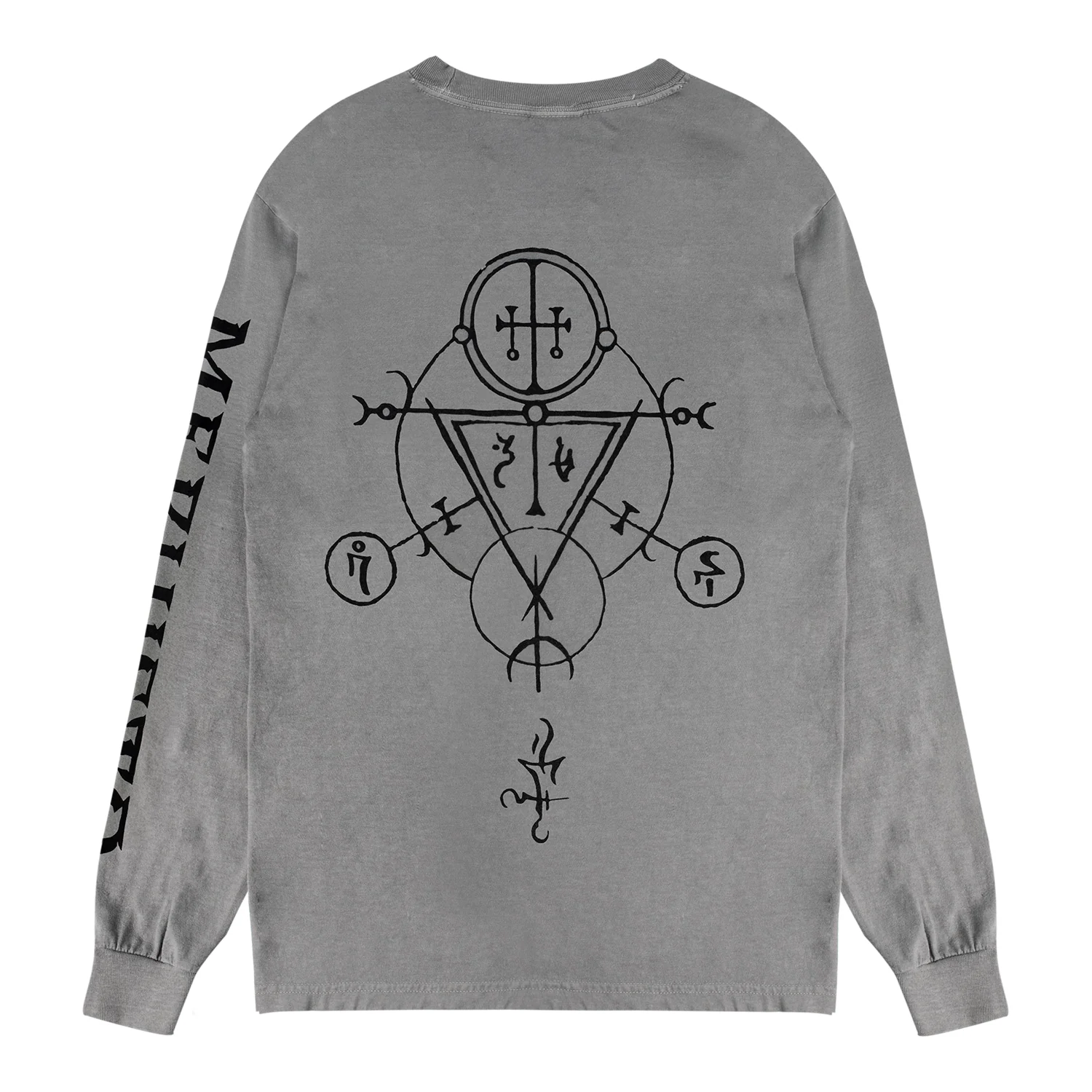 Diablo IV: Lord of Hatred Mephisto Sigil Long Sleeve Grey T-Shirt