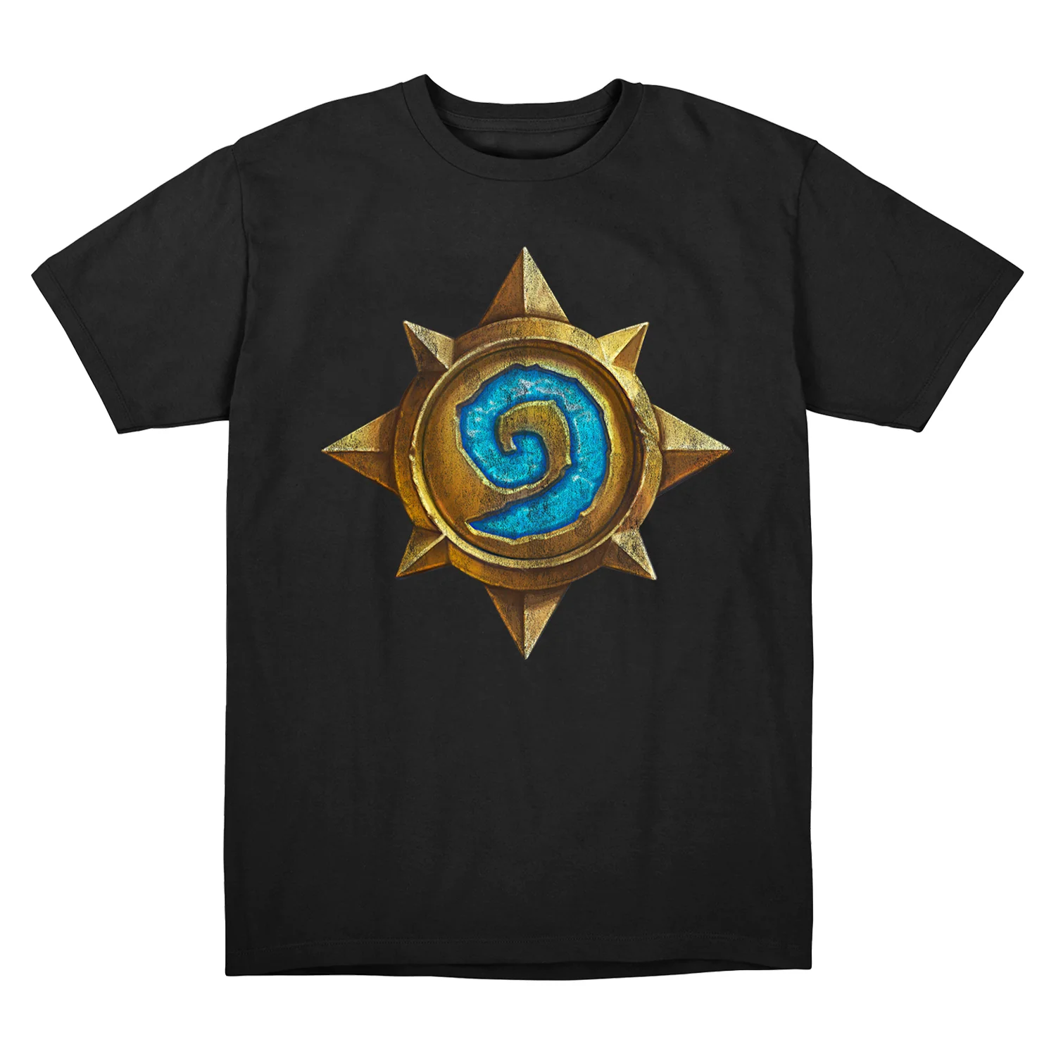 Hearthstone Distressed Icon Black T-Shirt
