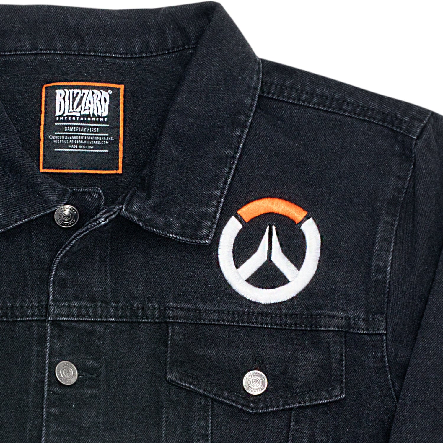 Overwatch Denim Black Button-Up Jacket - Image 5