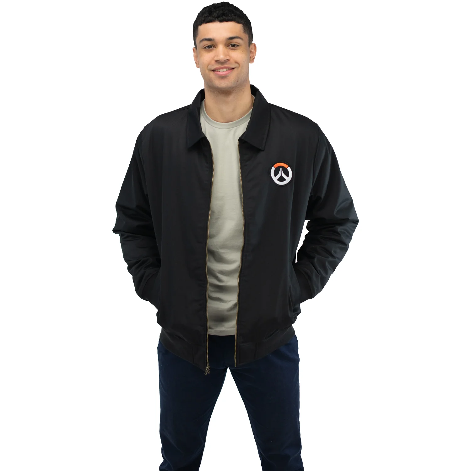 Overwatch Black Zip-Up Work Jacket - Image 2