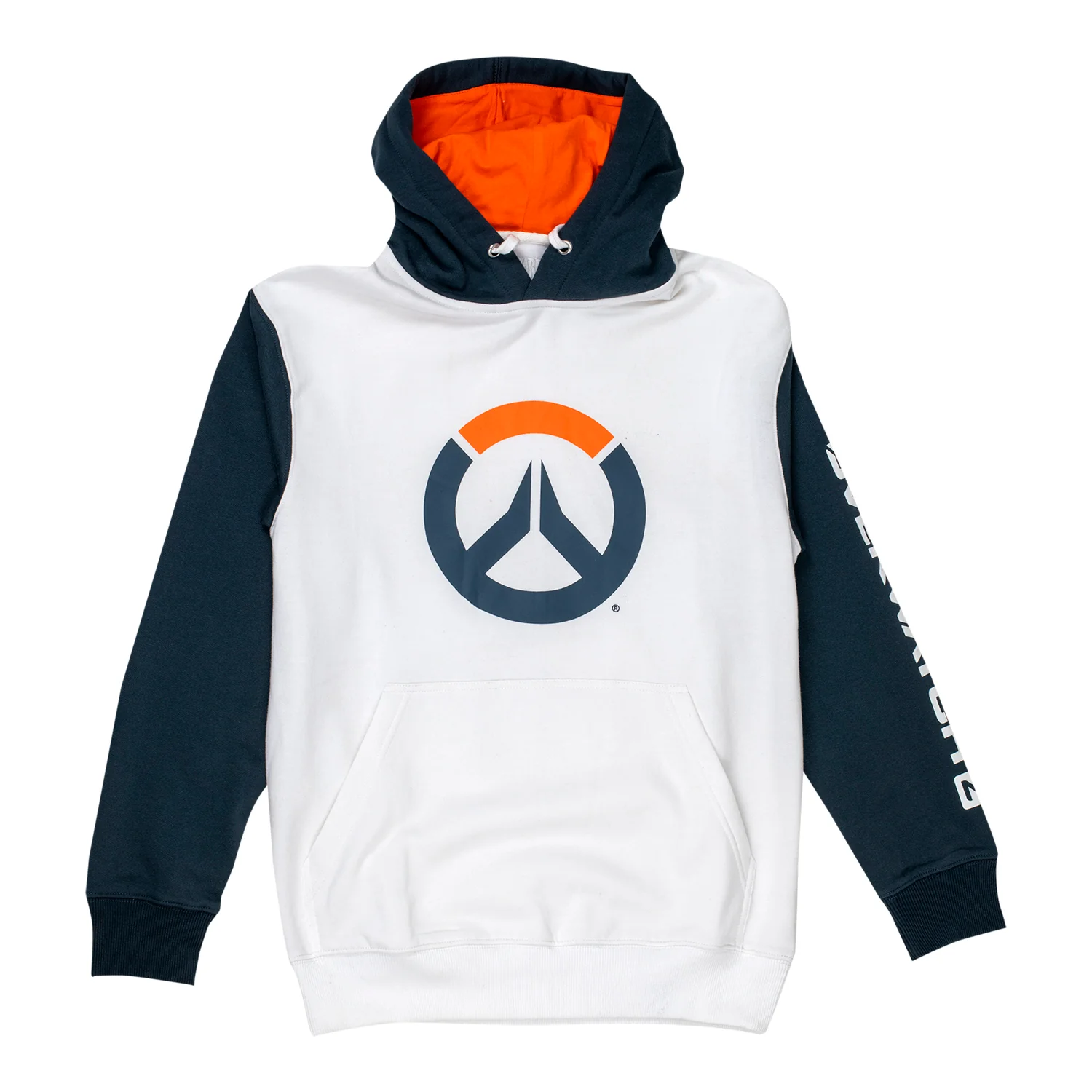 Overwatch 2 Logo White Colorblock Pullover Hoodie
