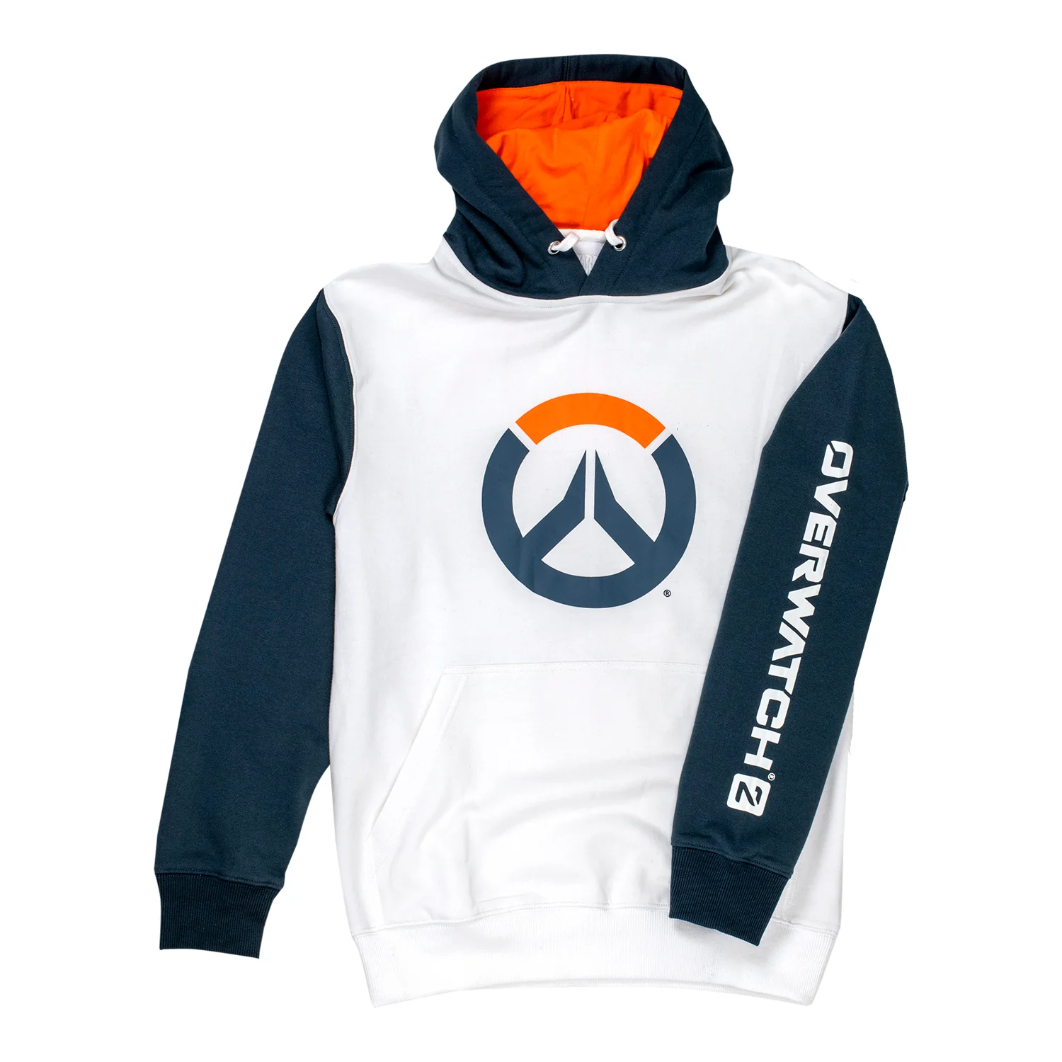 Overwatch 2 Logo White Colorblock Pullover Hoodie - Image 2
