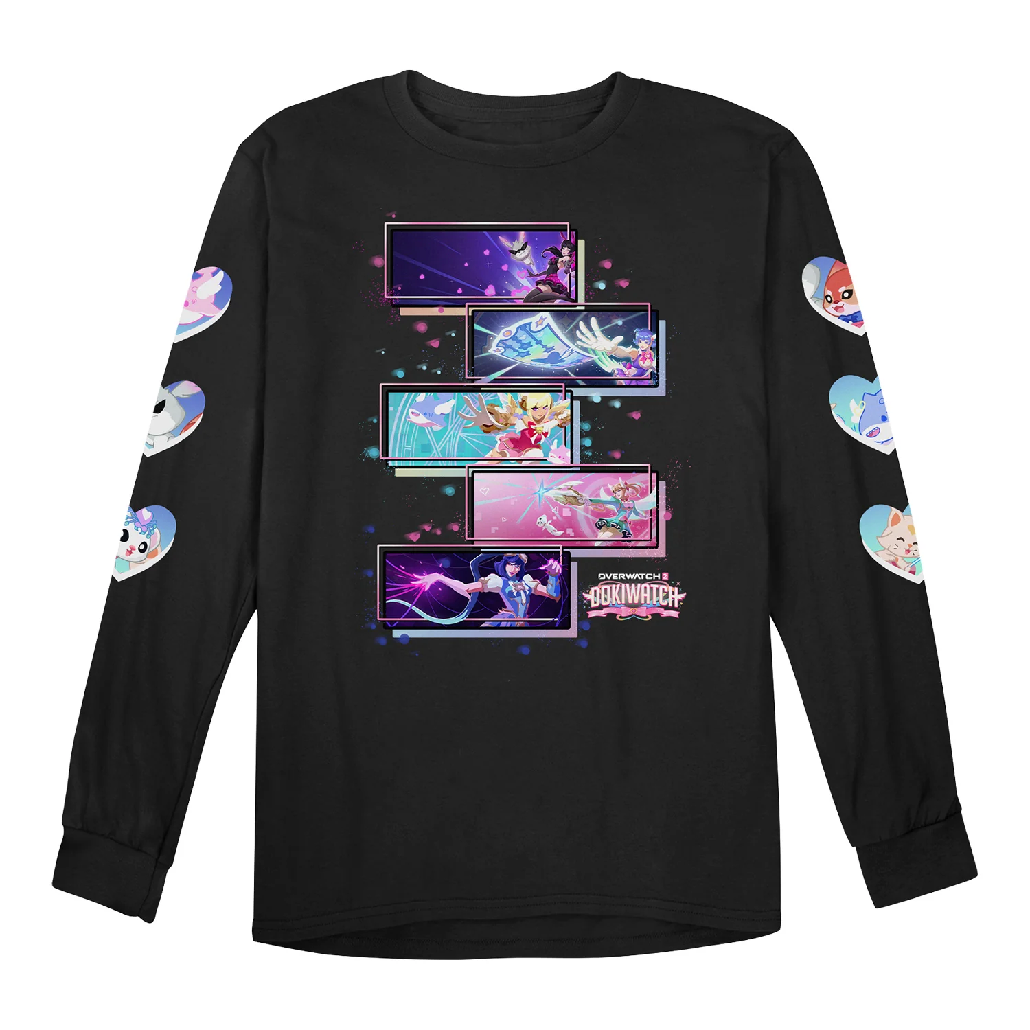 Overwatch Dokiwatch Black Long Sleeve T-Shirt