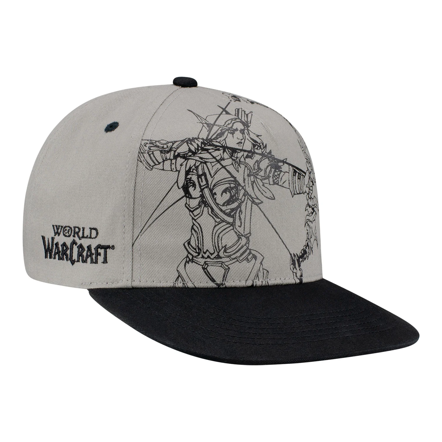 World of Warcraft Sylvanas Sketch Snapback Hat - Image 2