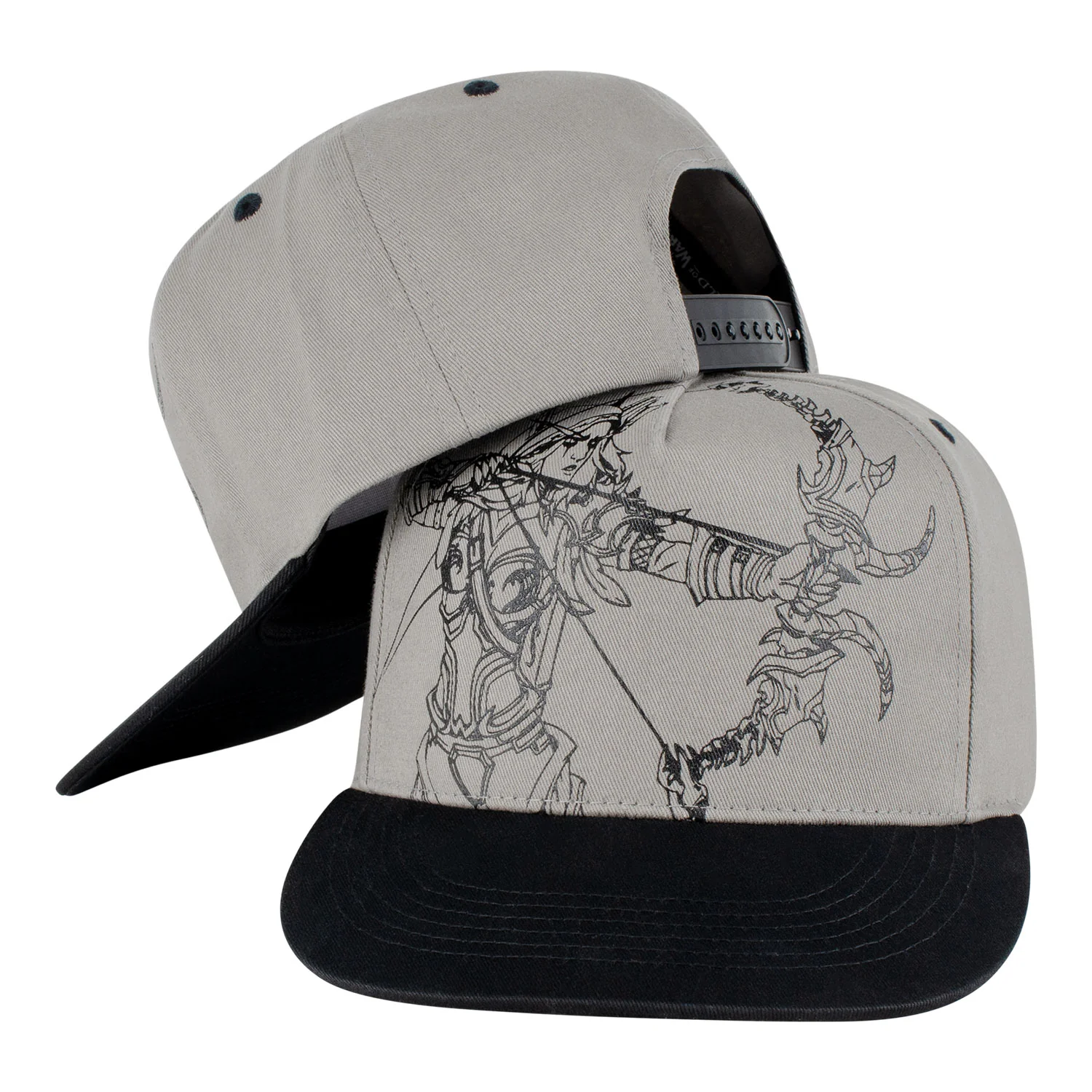 World of Warcraft Sylvanas Sketch Snapback Hat - Image 4