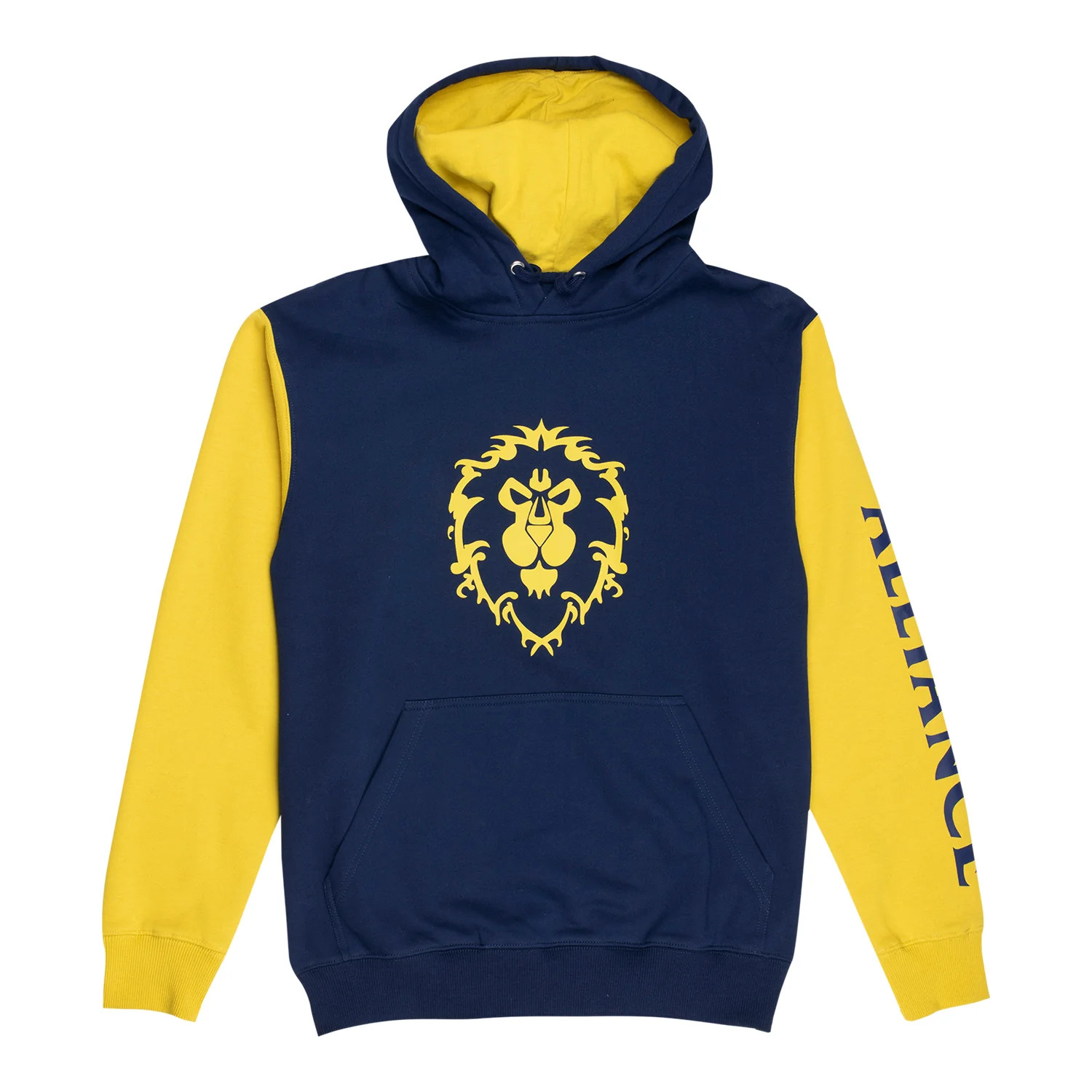 World of Warcraft Alliance Logo Blue Colorblock Pullover Hoodie
