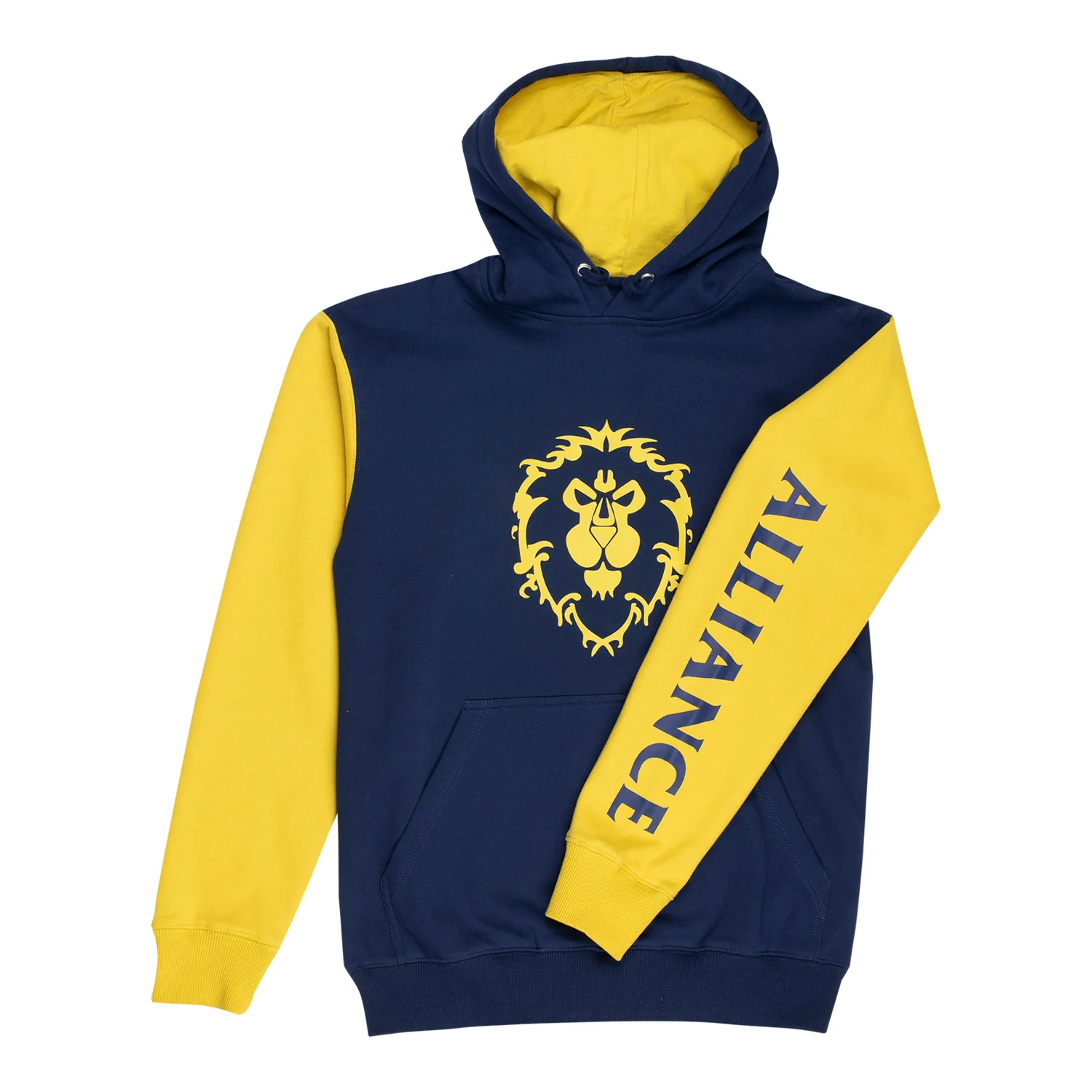 World of Warcraft Alliance Logo Blue Colorblock Pullover Hoodie - Image 2