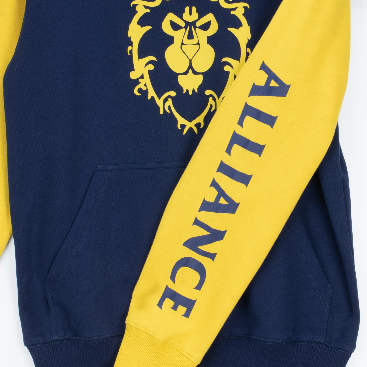 World of Warcraft Alliance Logo Blue Colorblock Pullover Hoodie - Image 5