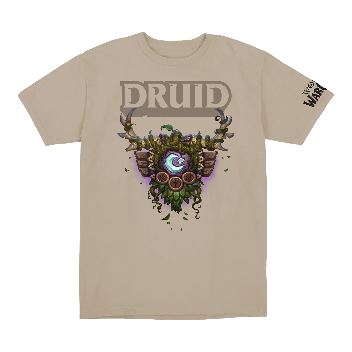 World of Warcraft Druid Crest Tan T-Shirt